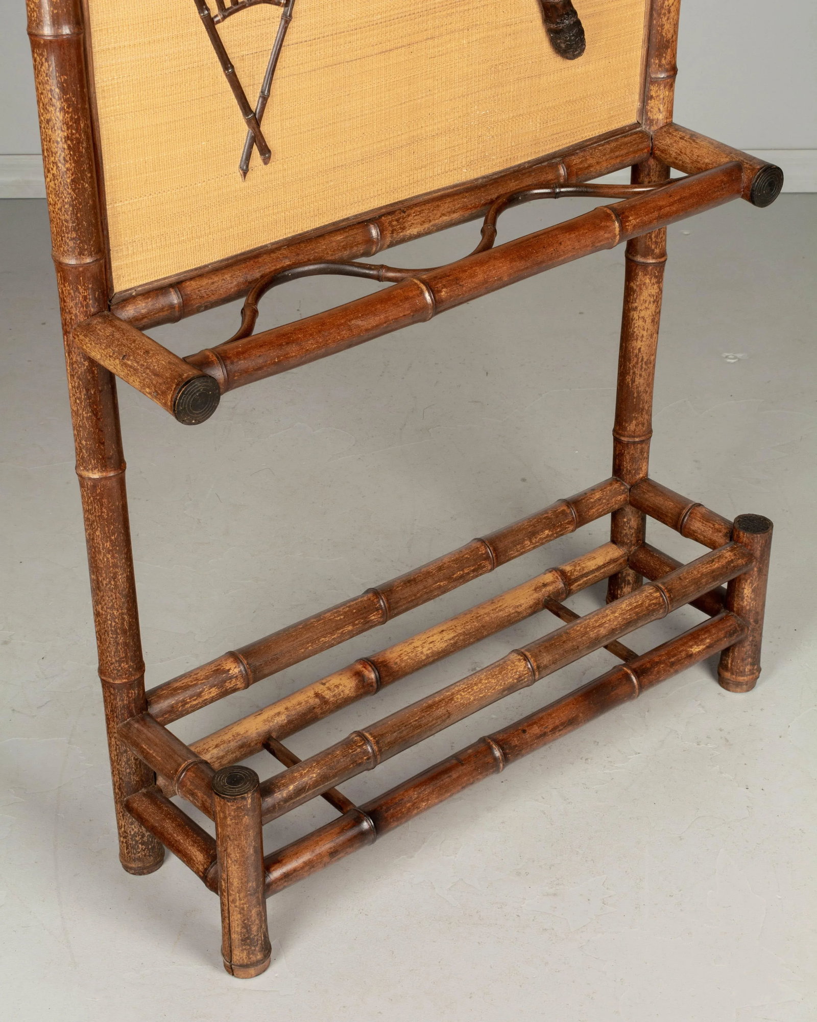 19th Century French Bamboo Hall Tree or Coat Rack - 7