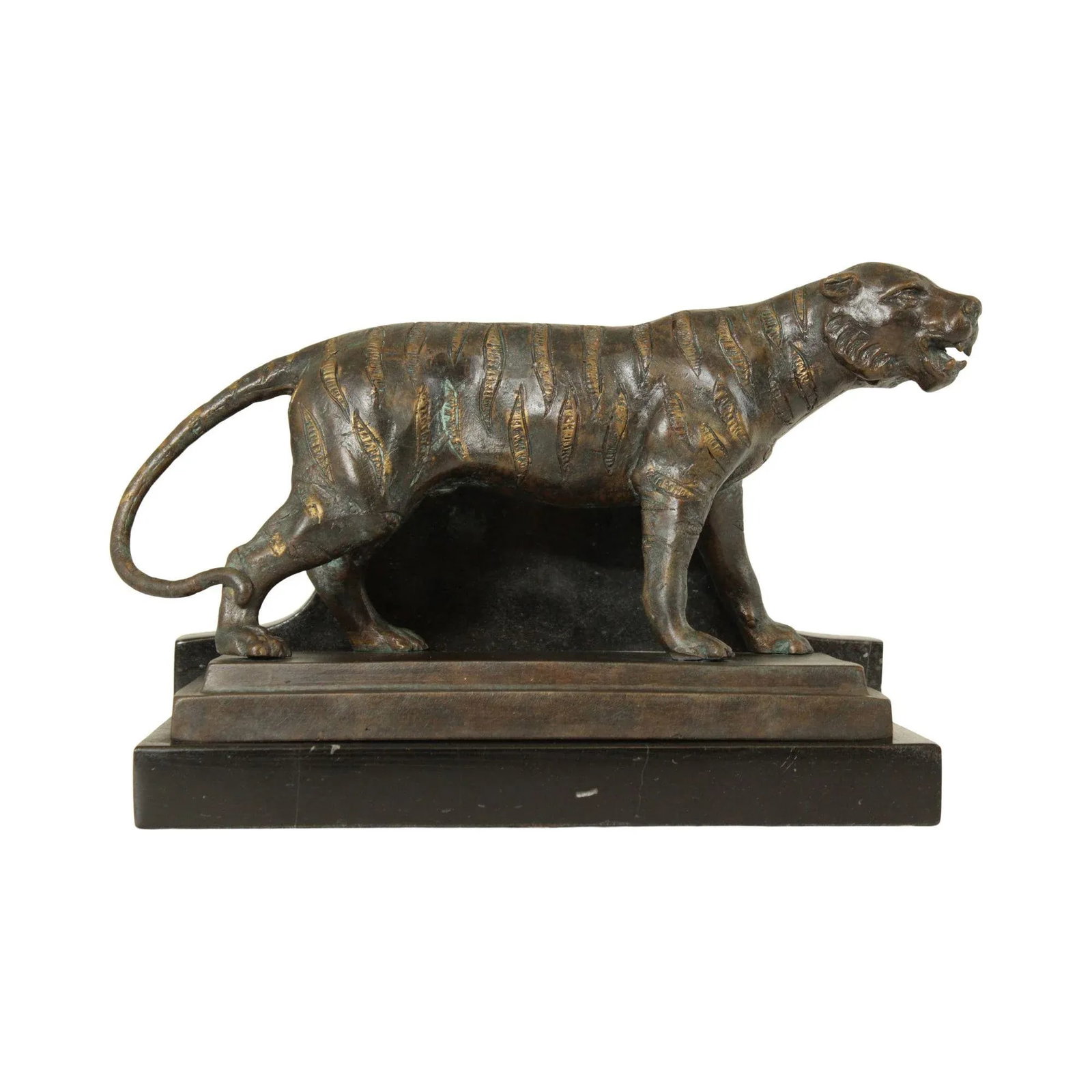 Maitland Smith Bronze Tiger Bookend - 13
