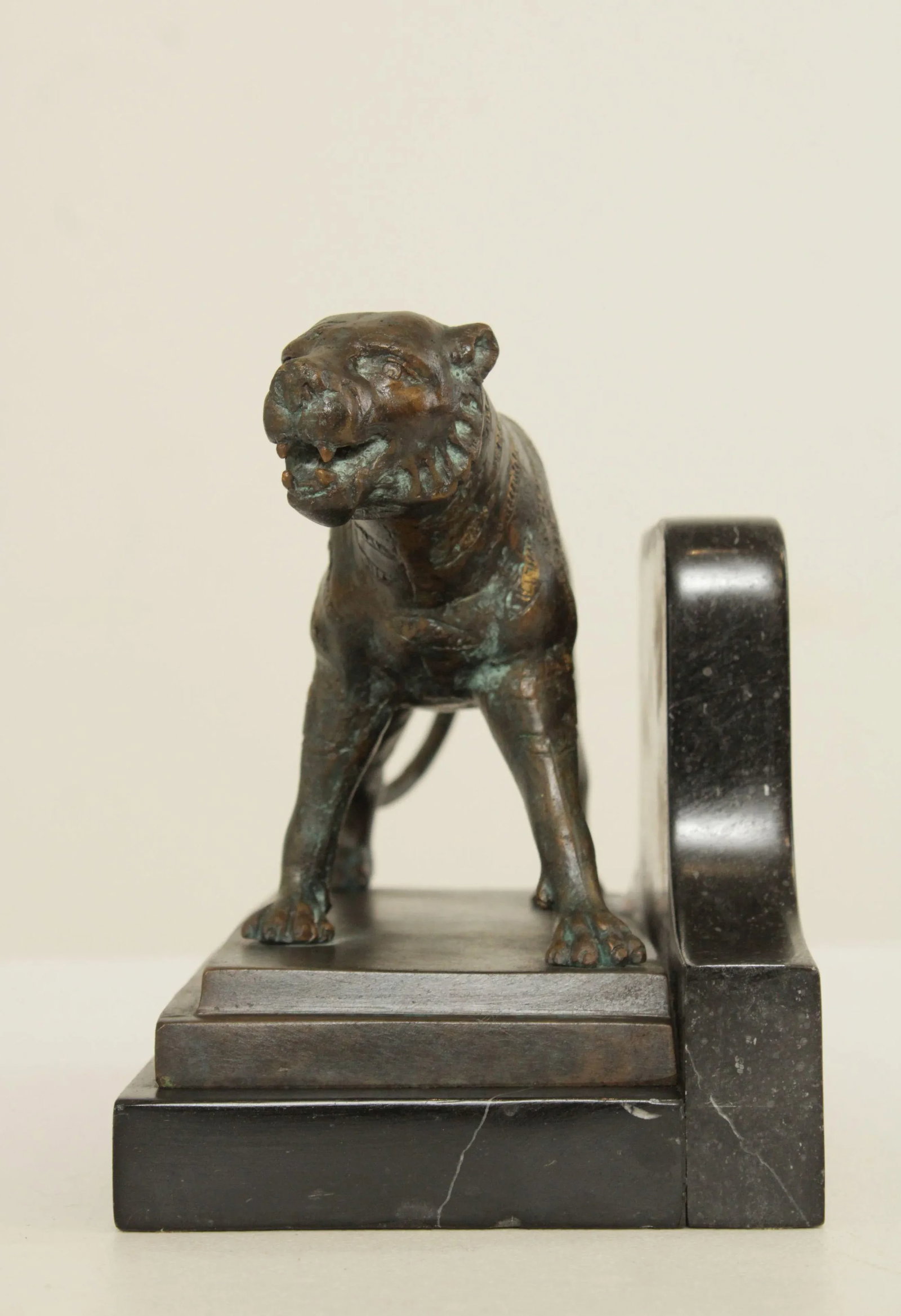 Maitland Smith Bronze Tiger Bookend - 4