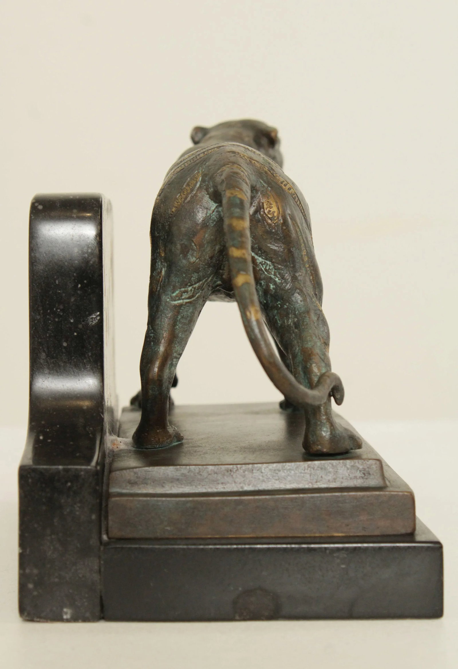 Maitland Smith Bronze Tiger Bookend - 6