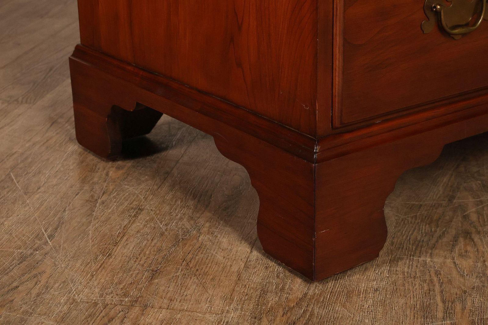 Henkel Harris Chippendale Style Cherry Tall Chest - 11