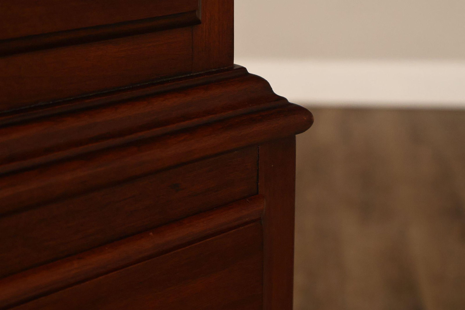 Henkel Harris Chippendale Style Cherry Tall Chest - 6