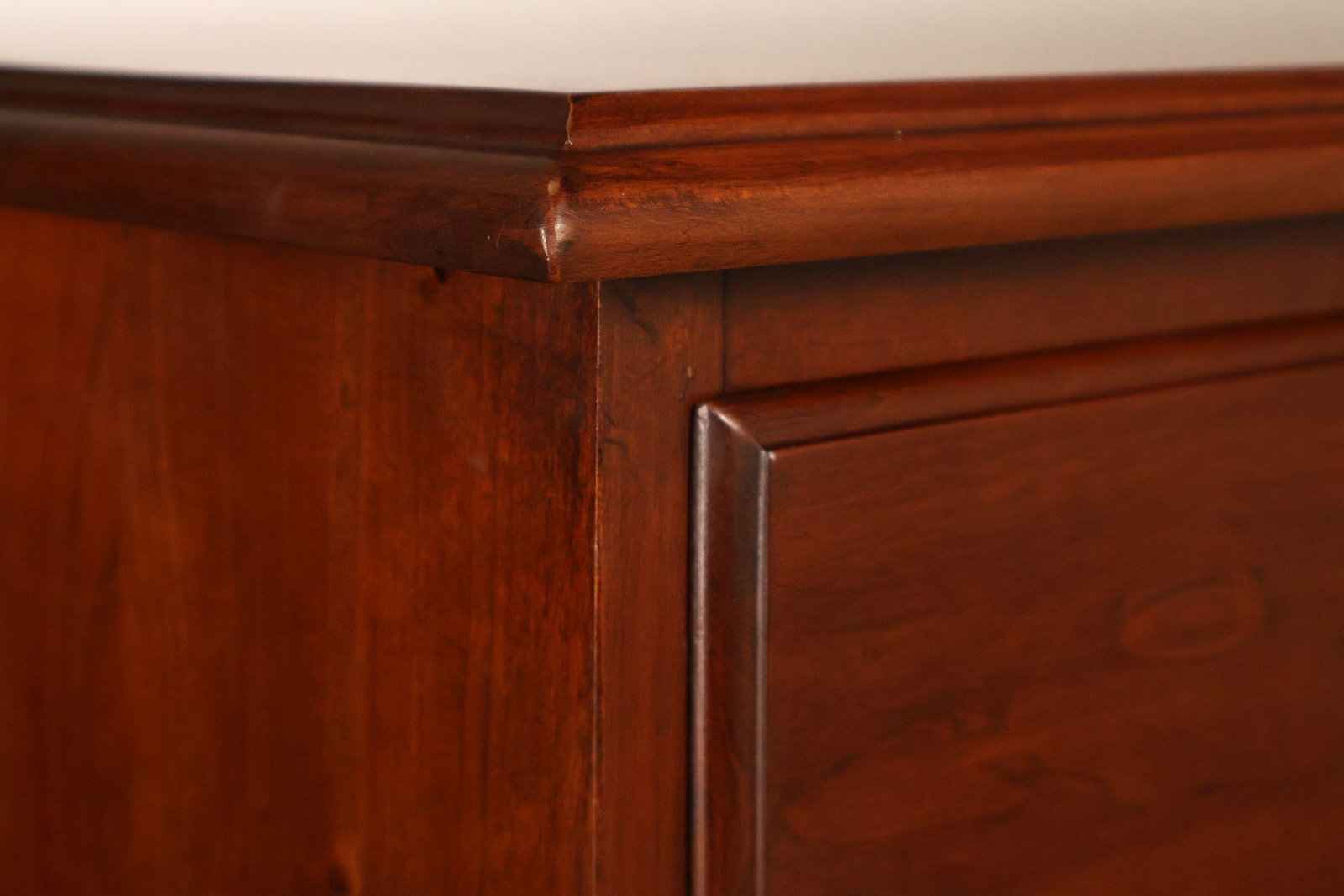 Henkel Harris Chippendale Style Cherry Tall Chest - 8