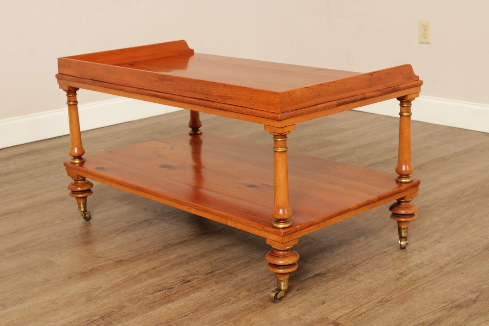 1990s Baker Historic Charleston Reproductions Pine Coffee Table - 11