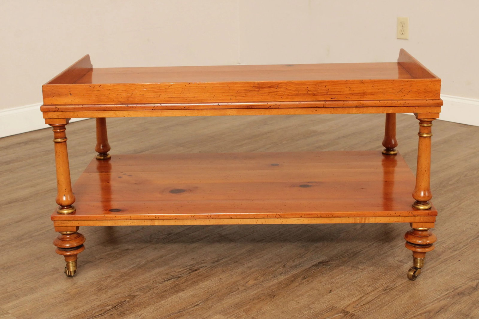 1990s Baker Historic Charleston Reproductions Pine Coffee Table - 12