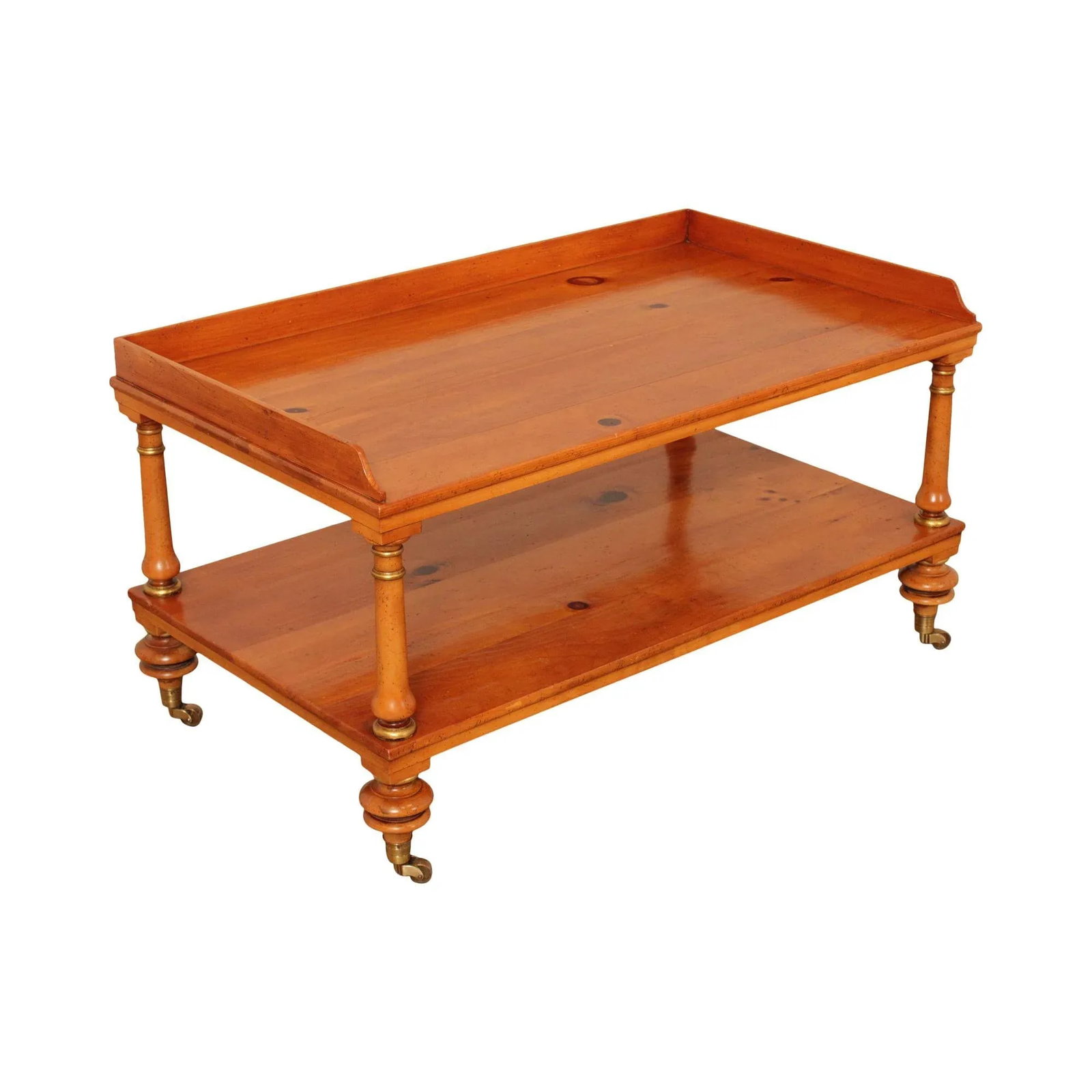 1990s Baker Historic Charleston Reproductions Pine Coffee Table - 13