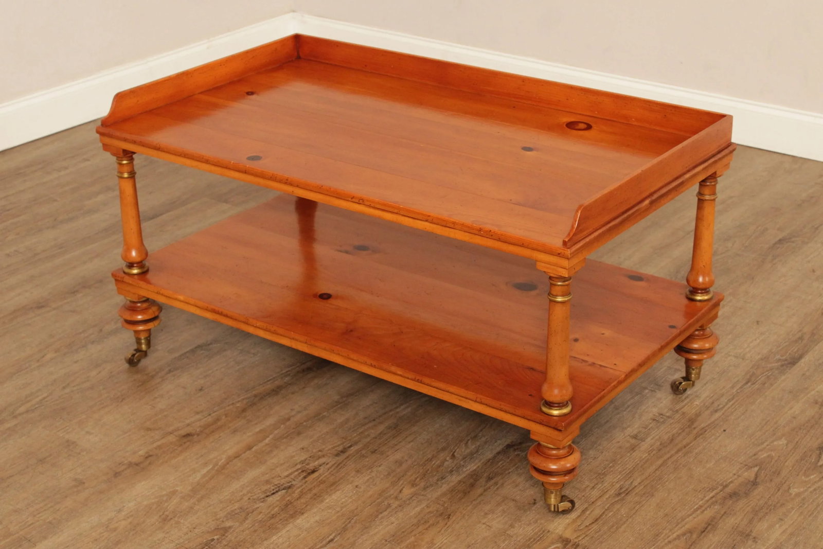 1990s Baker Historic Charleston Reproductions Pine Coffee Table - 4