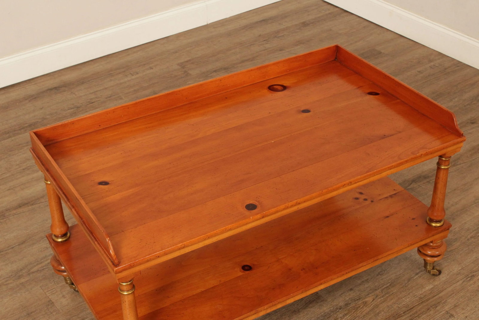 1990s Baker Historic Charleston Reproductions Pine Coffee Table - 5