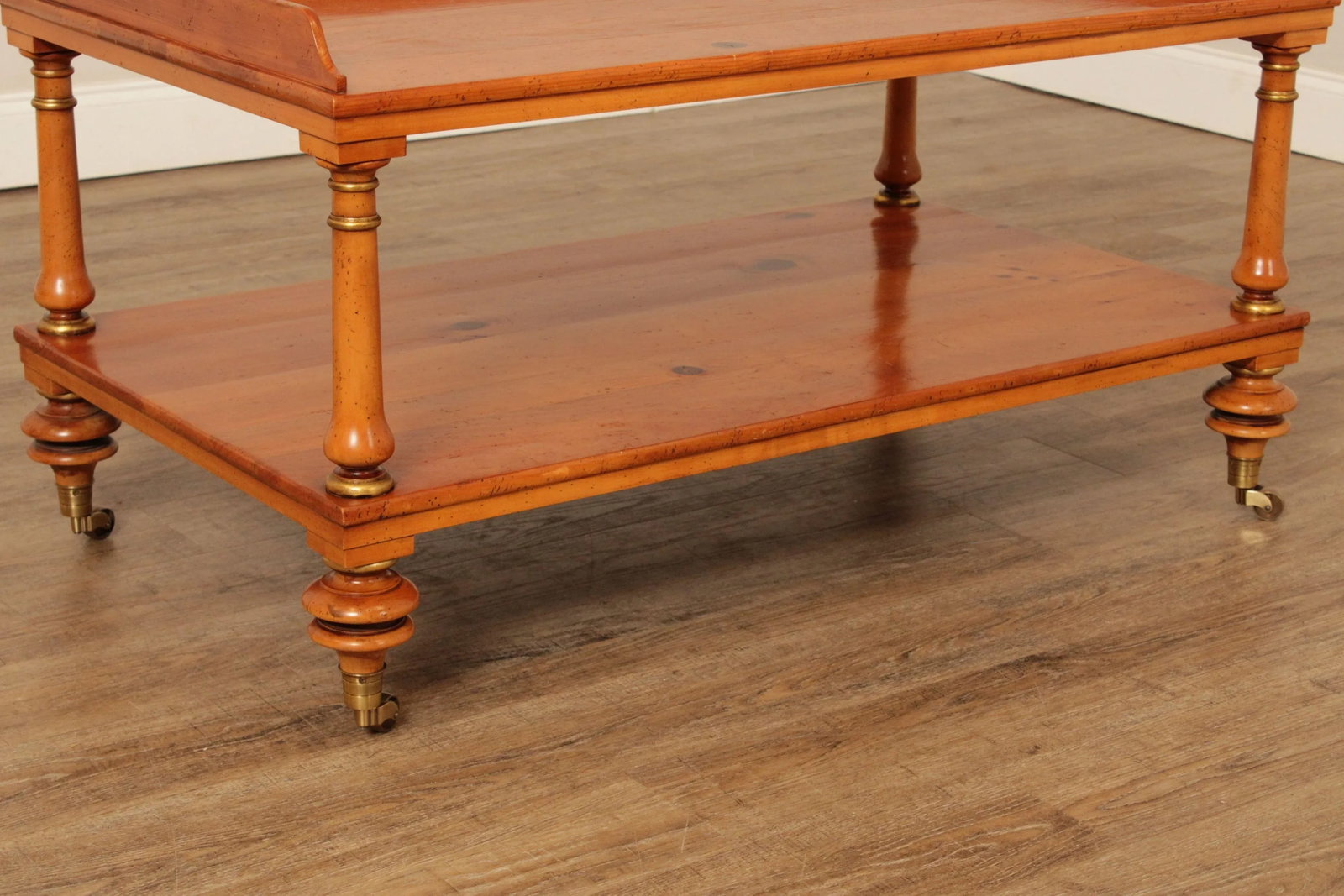 1990s Baker Historic Charleston Reproductions Pine Coffee Table - 6