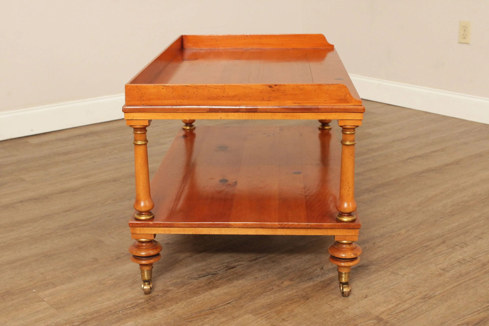 1990s Baker Historic Charleston Reproductions Pine Coffee Table - 9