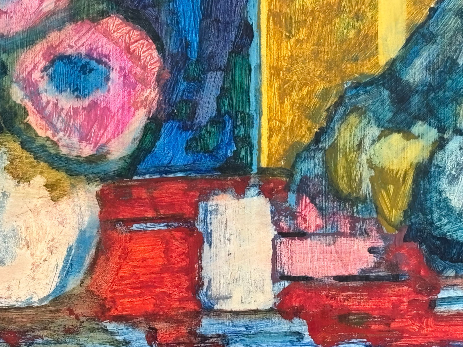 Original Mid-Century American Original Oil on Canvas Interior Scene - Portrait of a Lady - 1961 - 9