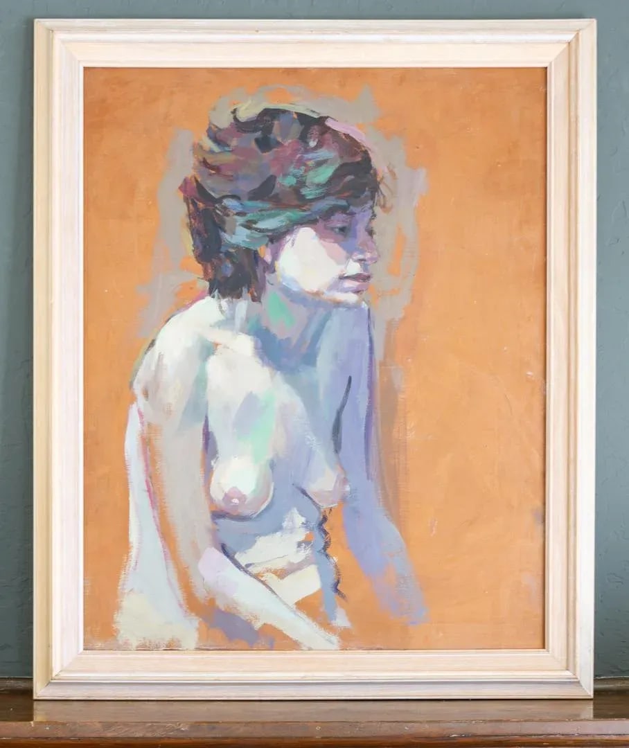 Figurative Impressionist Nude Oil Painting by Gerald Spencer - 12