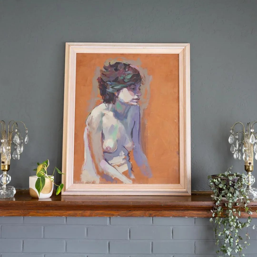Figurative Impressionist Nude Oil Painting by Gerald Spencer - 4