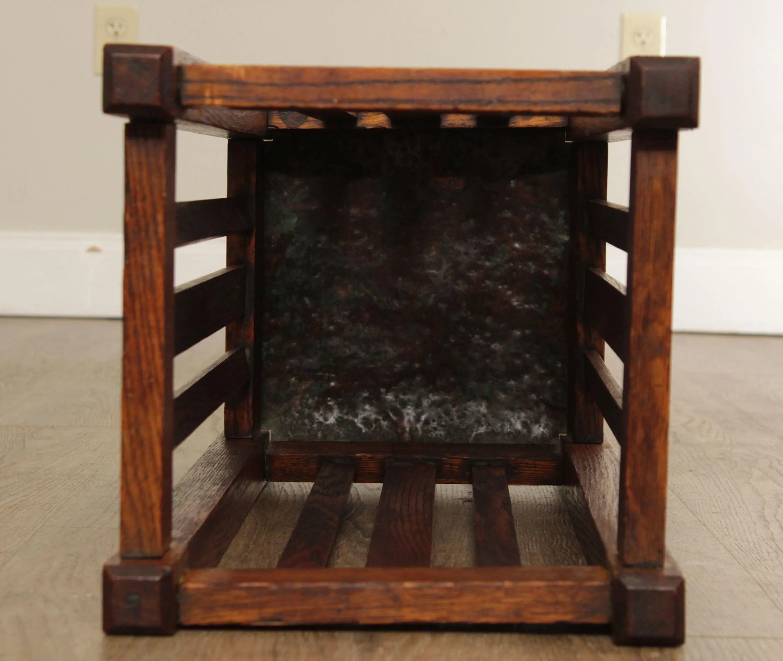 Early 20th Century Mission Style Oak Umbrella Stand - 12