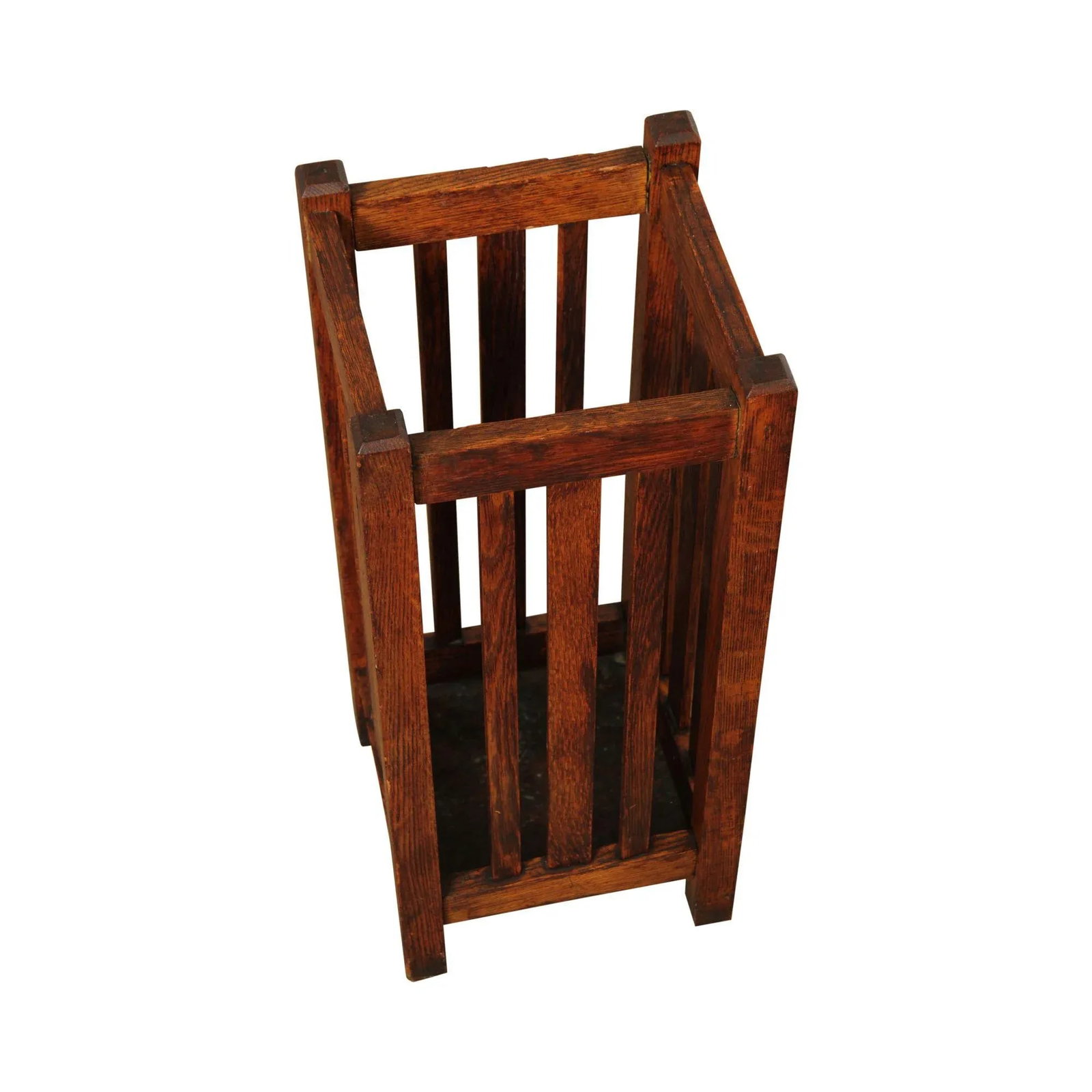 Early 20th Century Mission Style Oak Umbrella Stand - 13