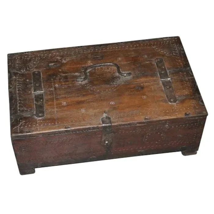 Vintage Rustic Wooden Cash Box - 2