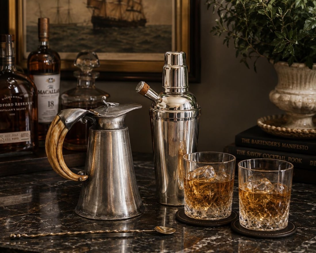 Early 20th Century Art Deco English Cocktail Shaker - 3