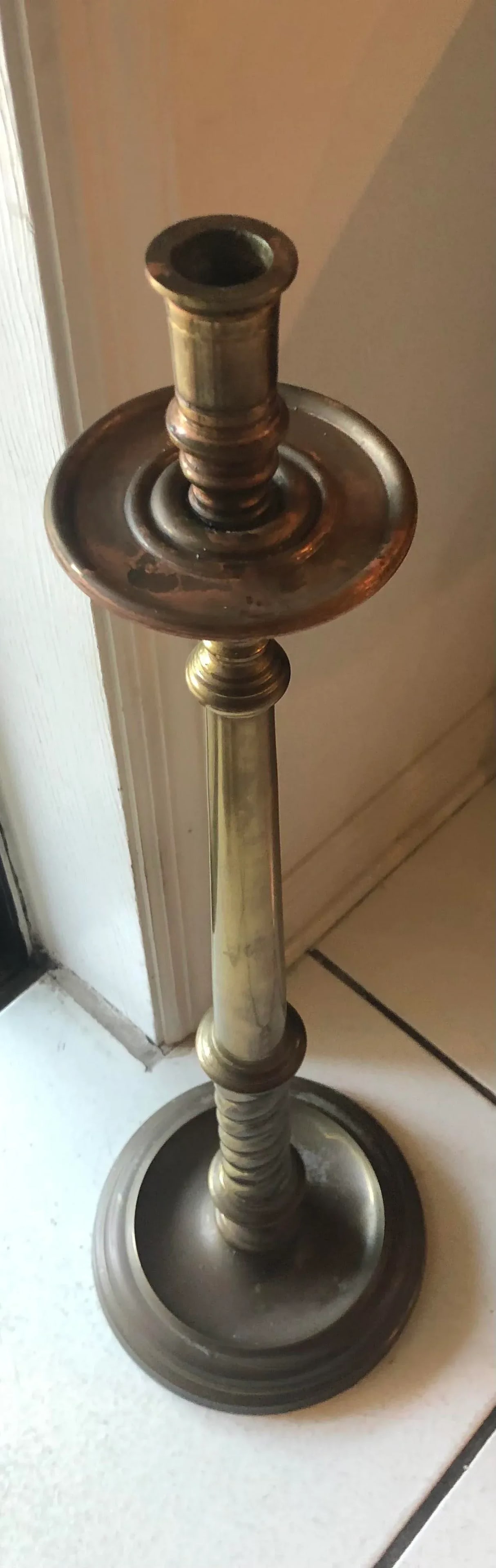 Vintage Maitland Smith Brass Candle eSticks - a Pair - 10
