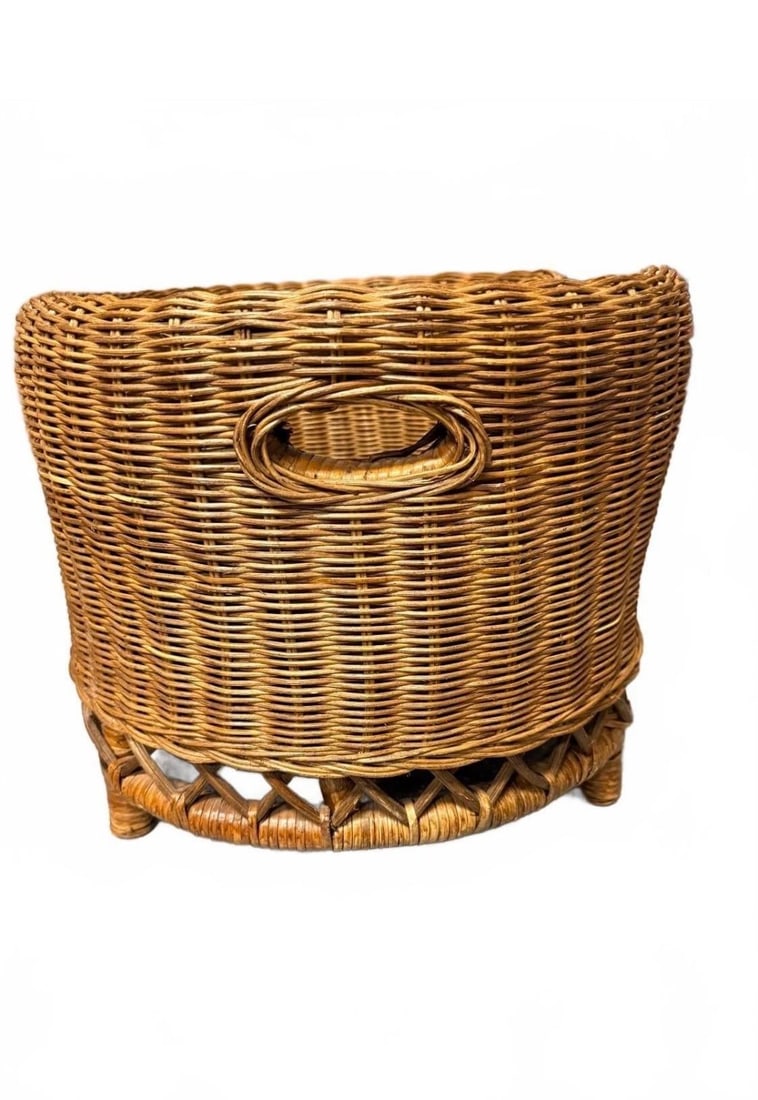 Vintage Wicker Rattan Pet Bed - 3