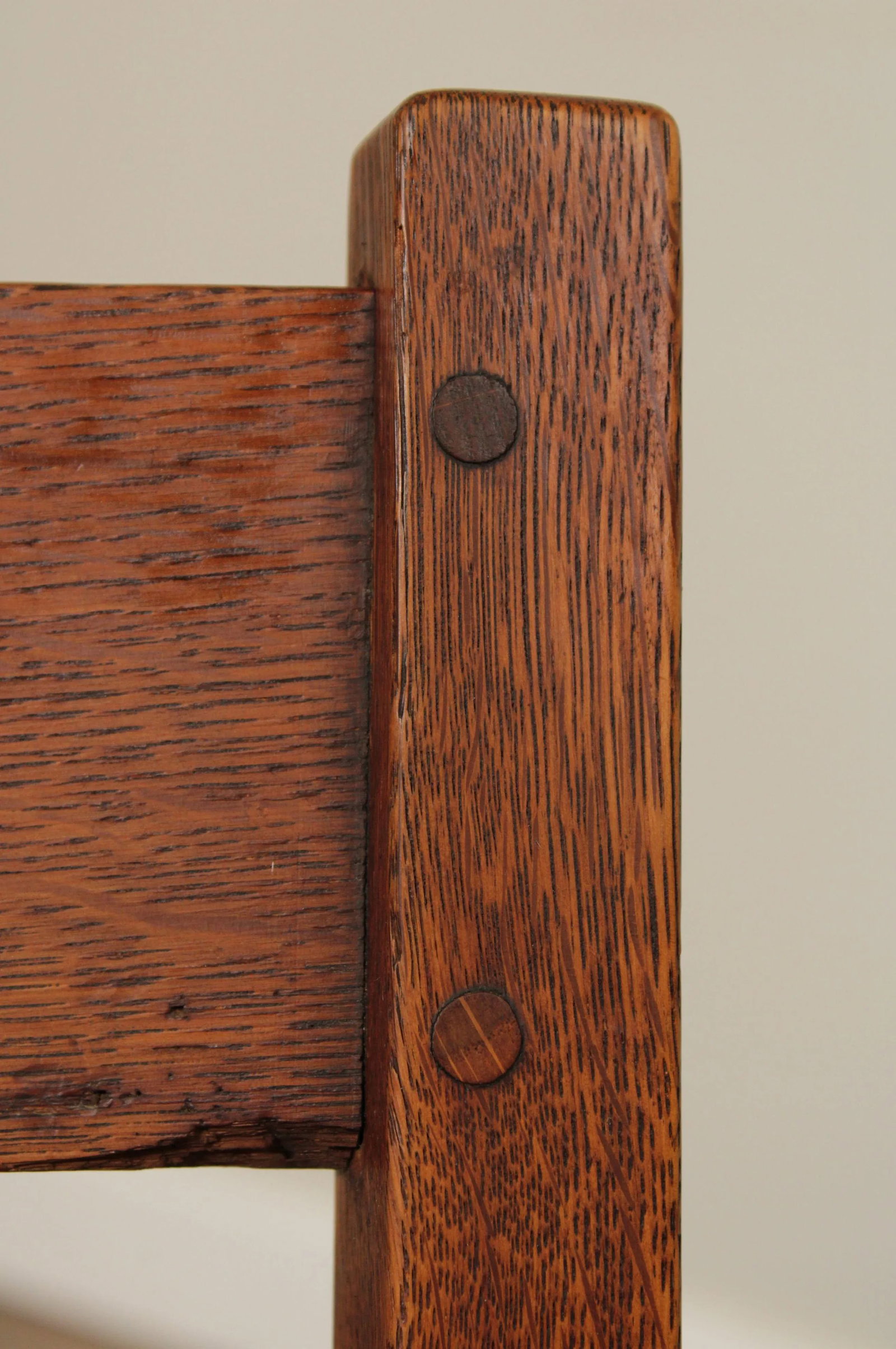 Antique Mission L. & J. G. Stickley Oak Rocker - 10