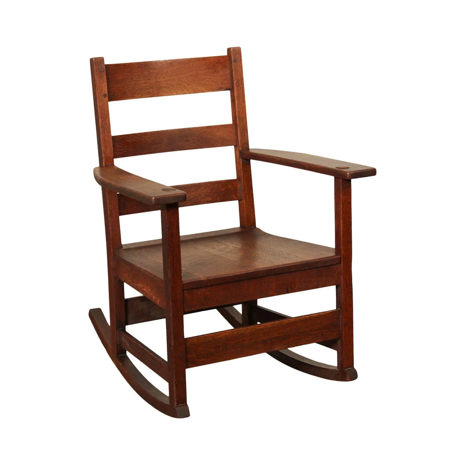 Antique Mission L. & J. G. Stickley Oak Rocker - 13