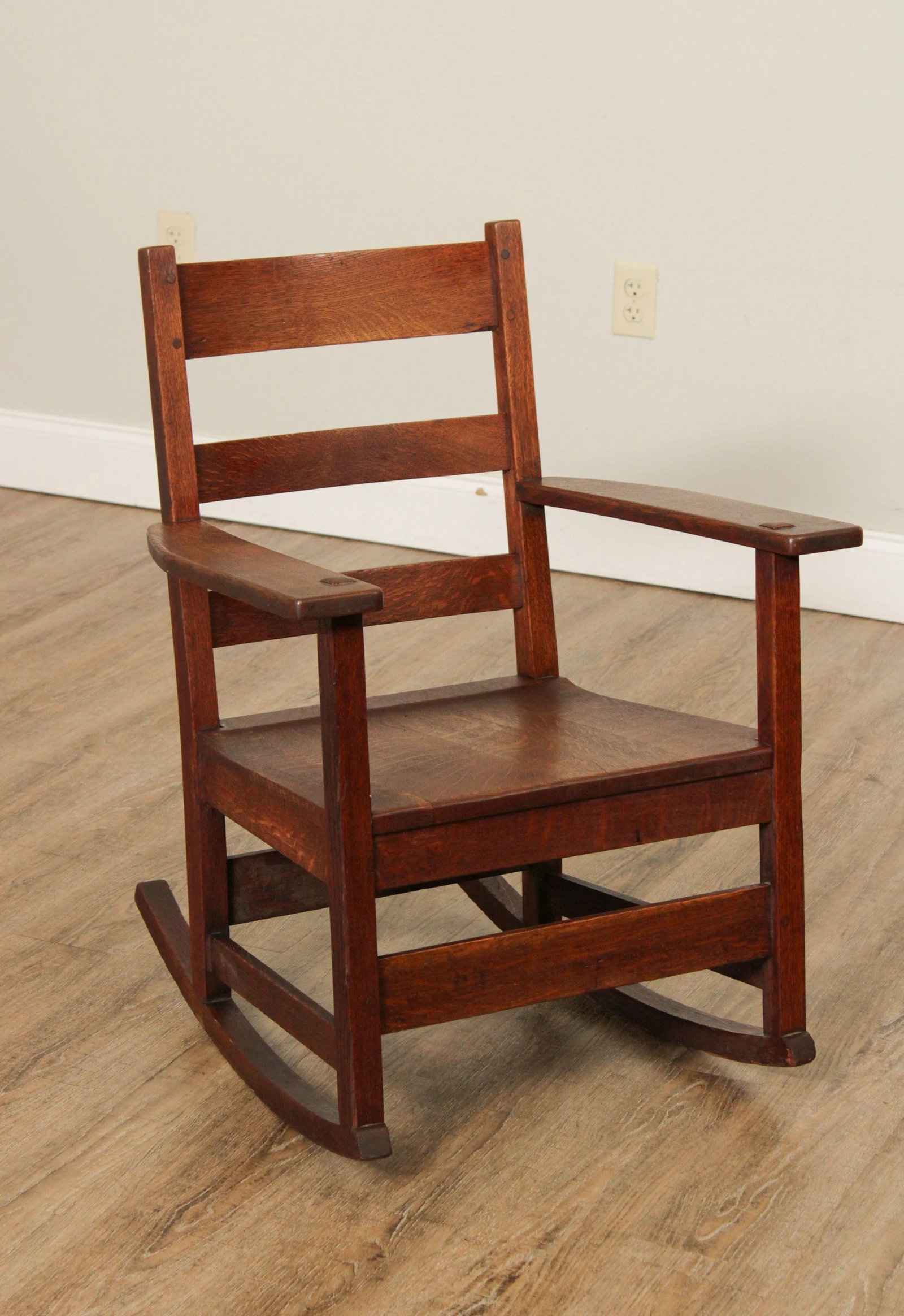 Antique Mission L. & J. G. Stickley Oak Rocker - 2