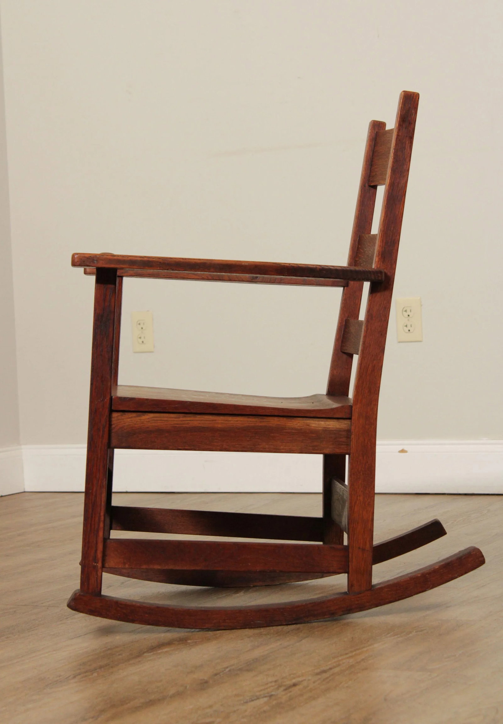 Antique Mission L. & J. G. Stickley Oak Rocker - 4