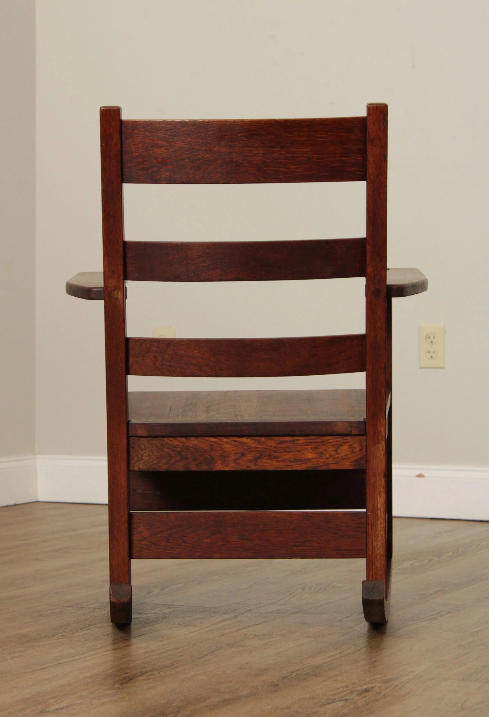 Antique Mission L. & J. G. Stickley Oak Rocker - 5