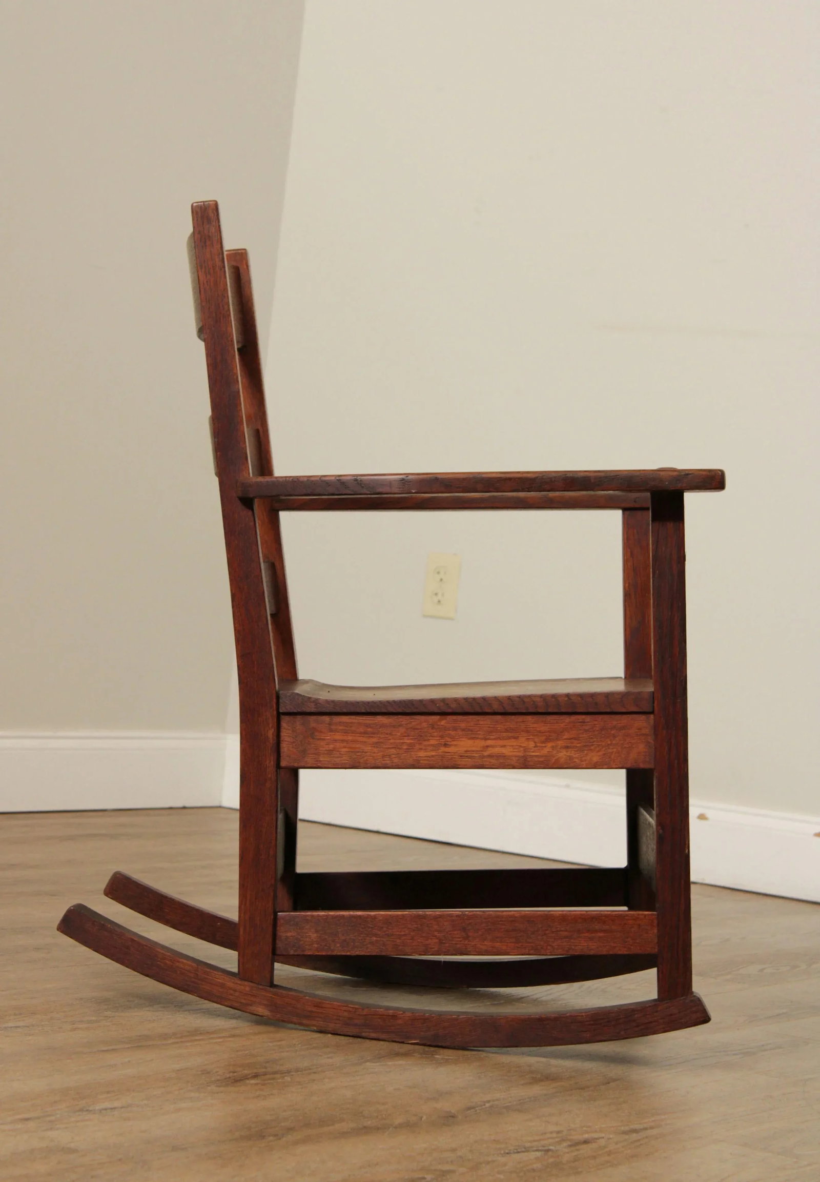 Antique Mission L. & J. G. Stickley Oak Rocker - 6
