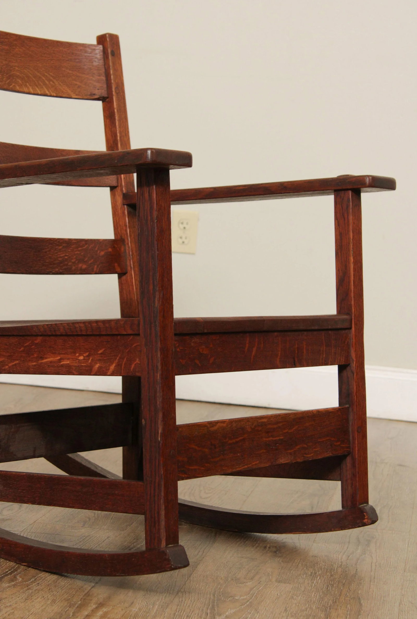 Antique Mission L. & J. G. Stickley Oak Rocker - 8