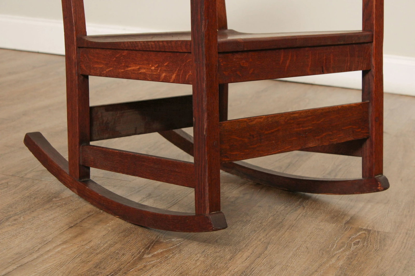 Antique Mission L. & J. G. Stickley Oak Rocker - 9