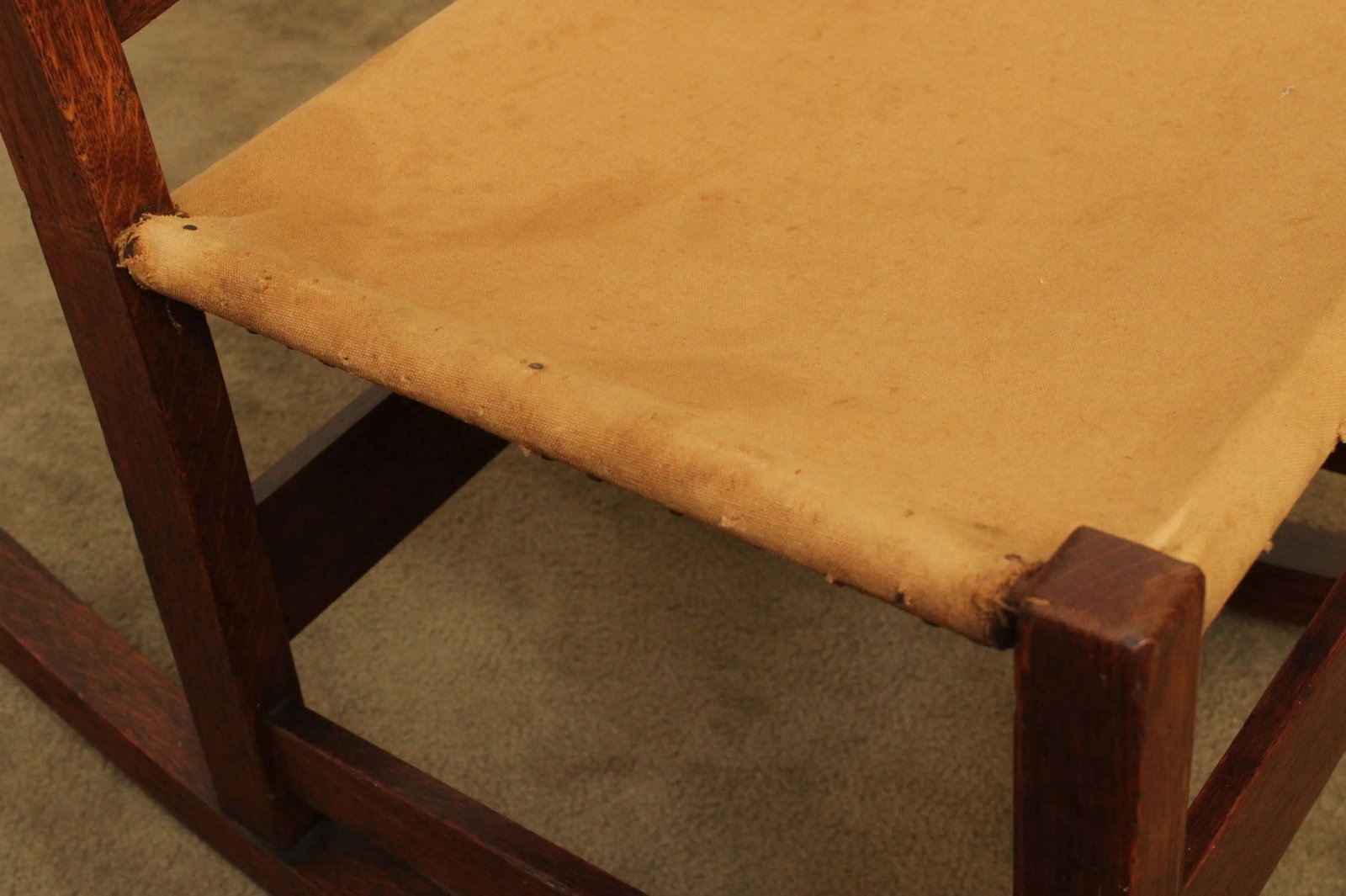 Antique L & J. G. Stickley Mission Oak Nursing Rocker - 10