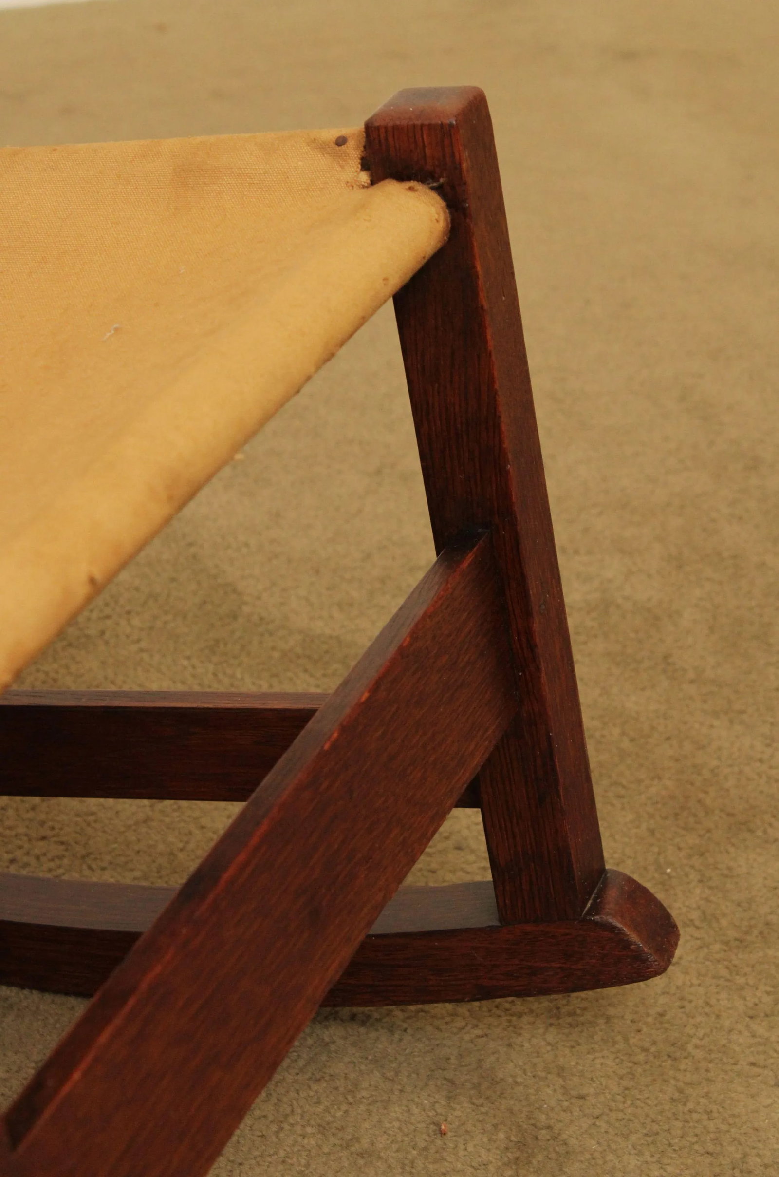 Antique L & J. G. Stickley Mission Oak Nursing Rocker - 11