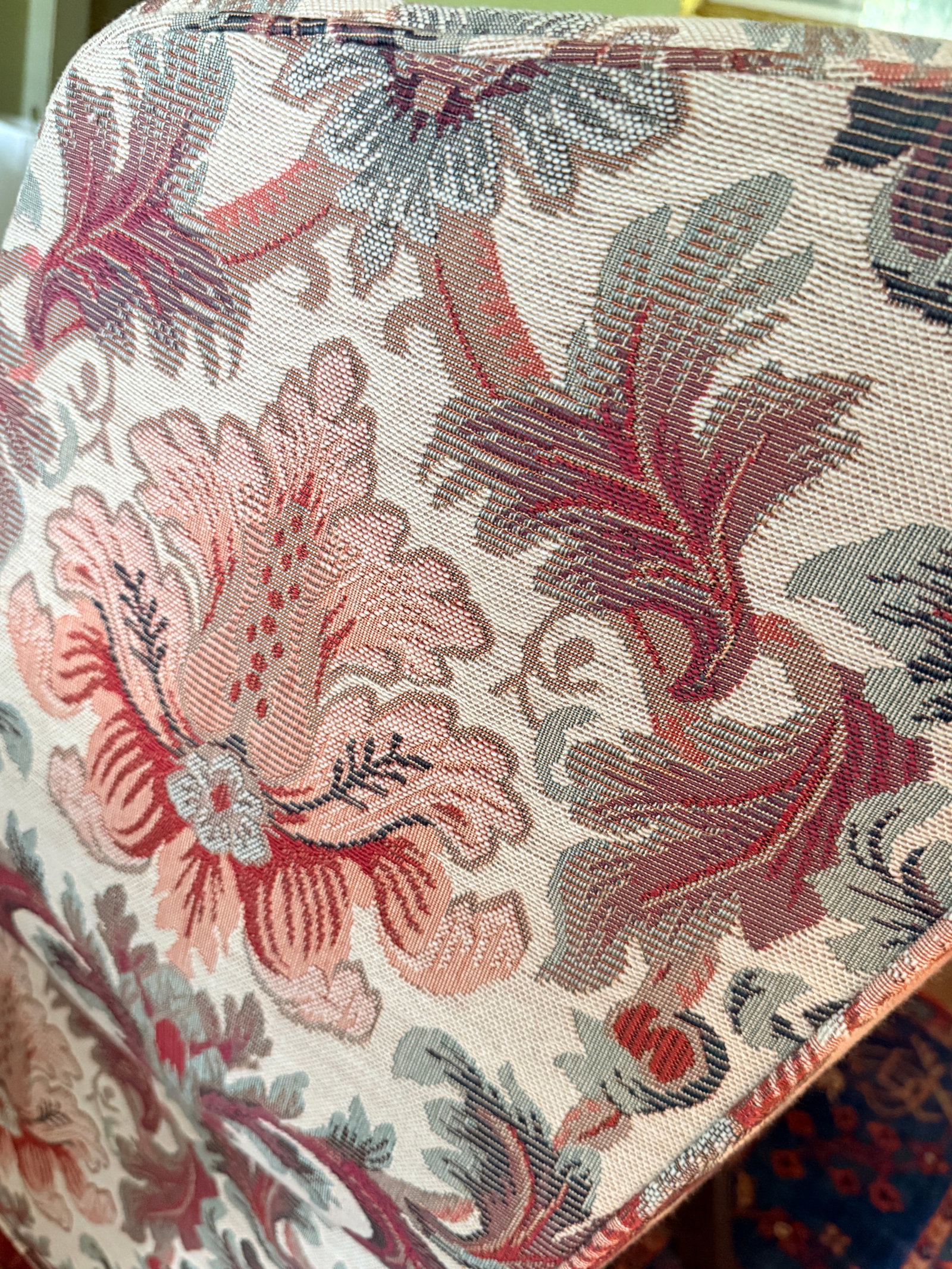 Pair of Jacquard TRS Wingback Chairs - 11