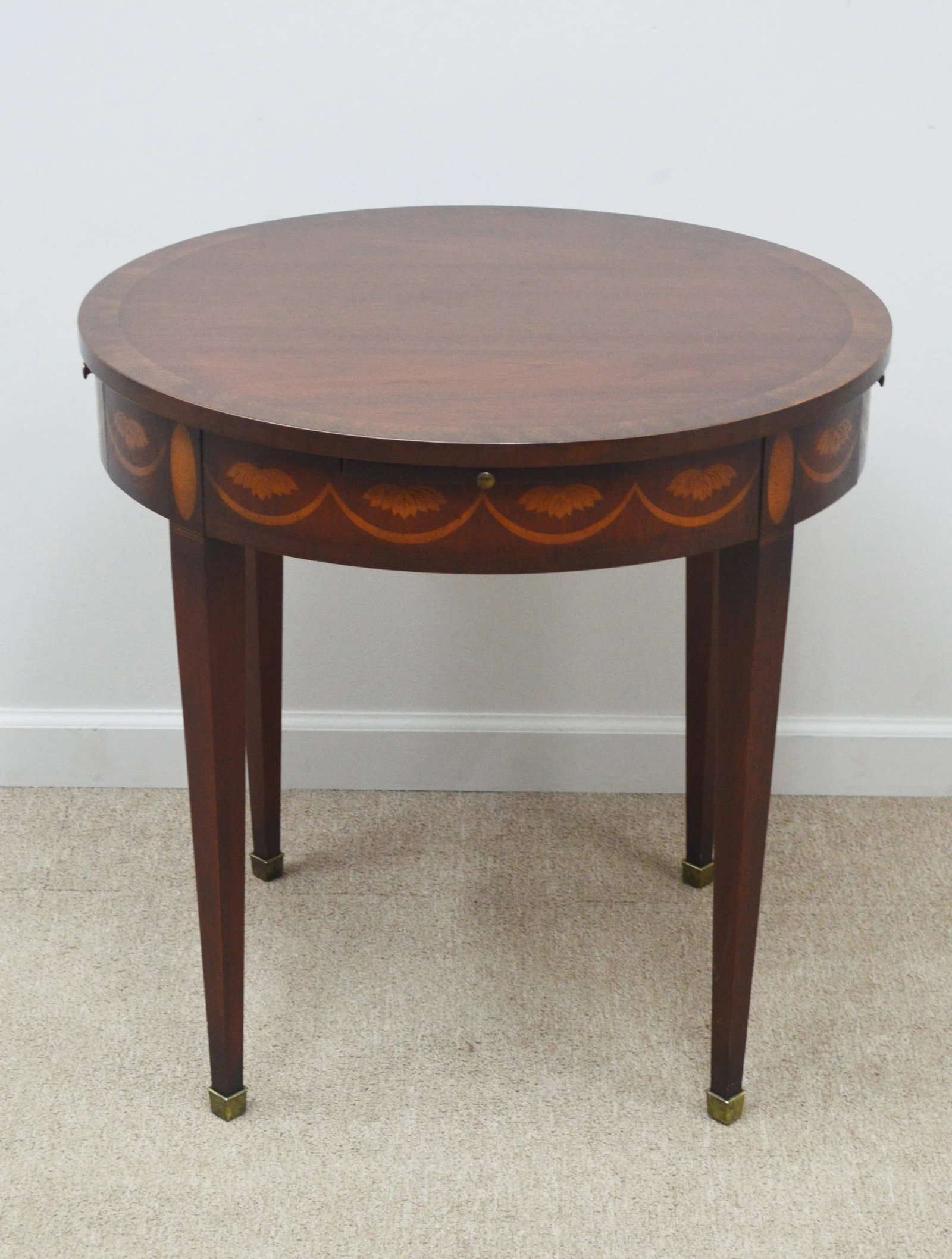 Baker Inlaid Accent Side Table - 2