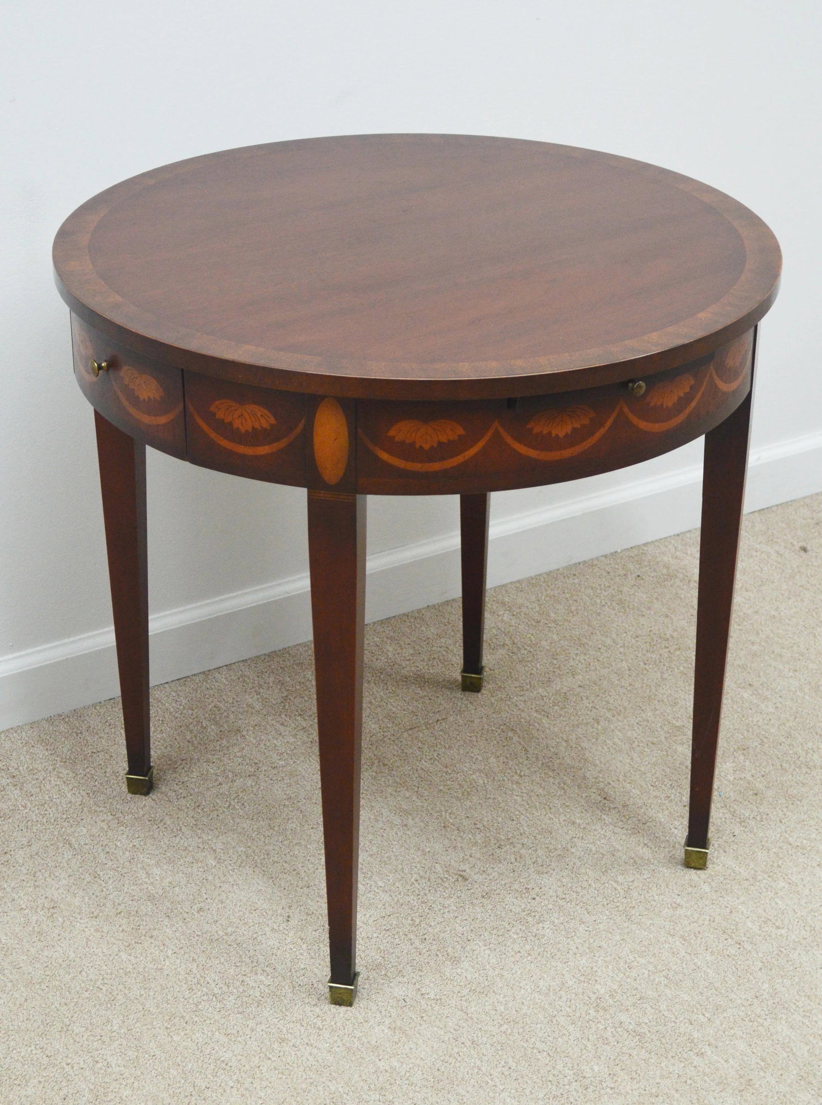 Baker Inlaid Accent Side Table - 3