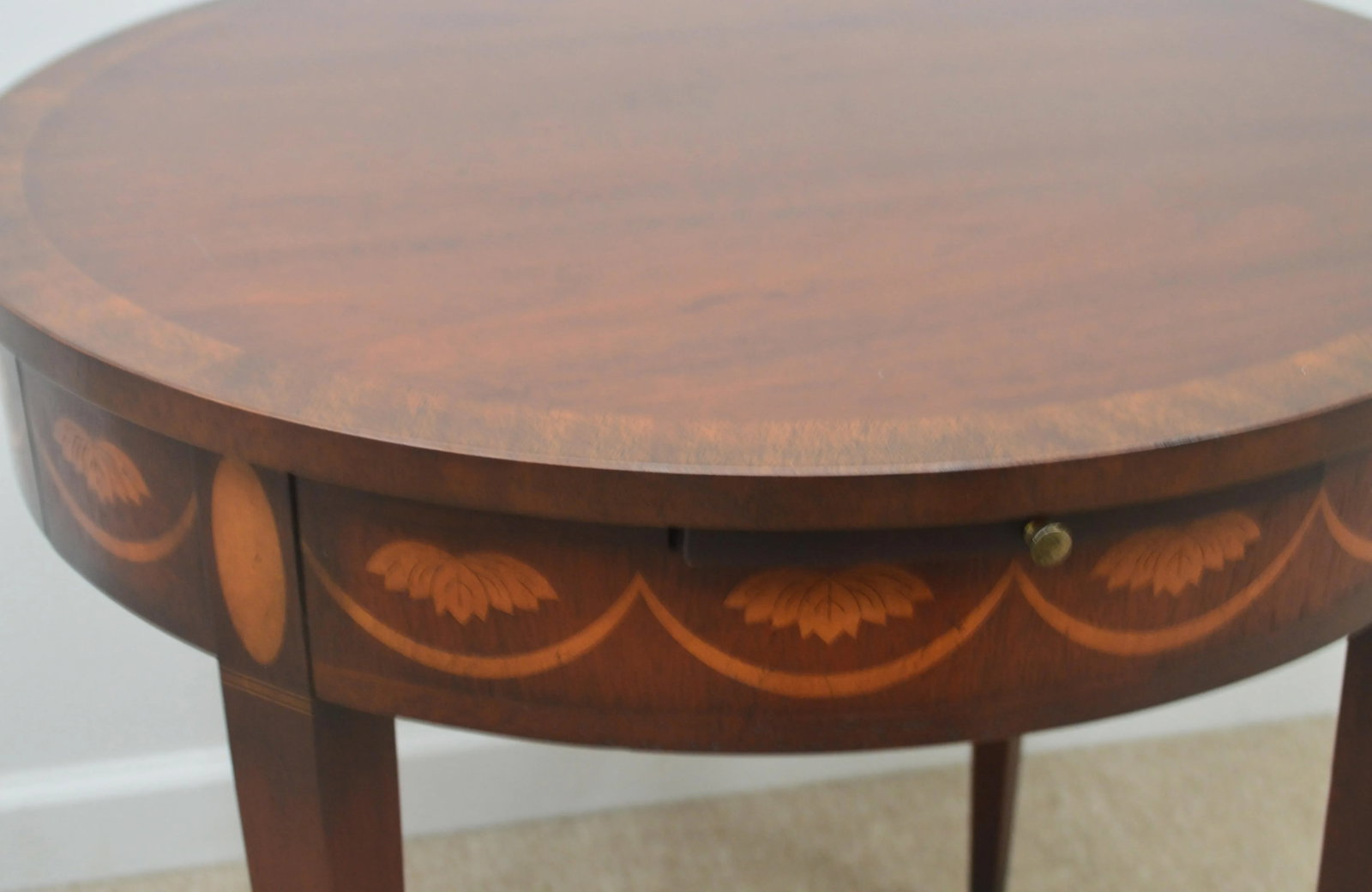 Baker Inlaid Accent Side Table - 4