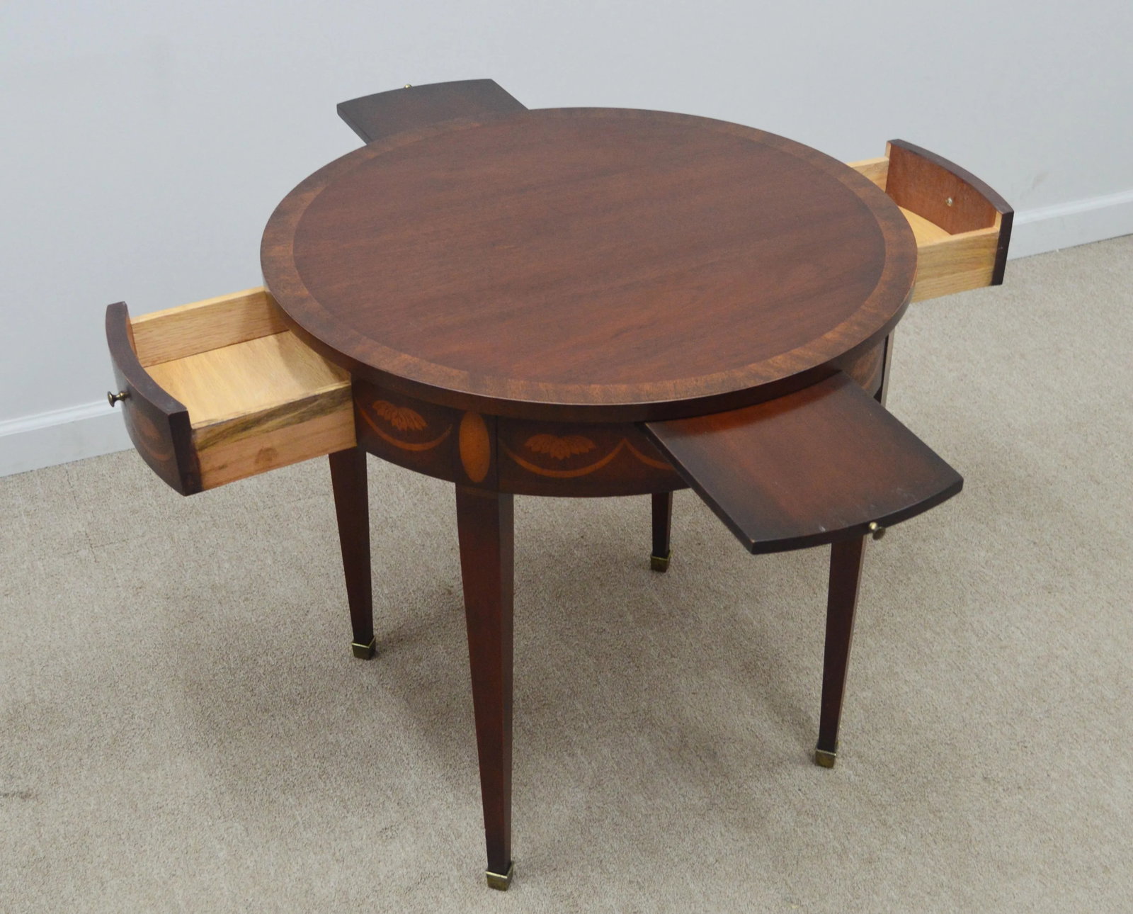 Baker Inlaid Accent Side Table - 8