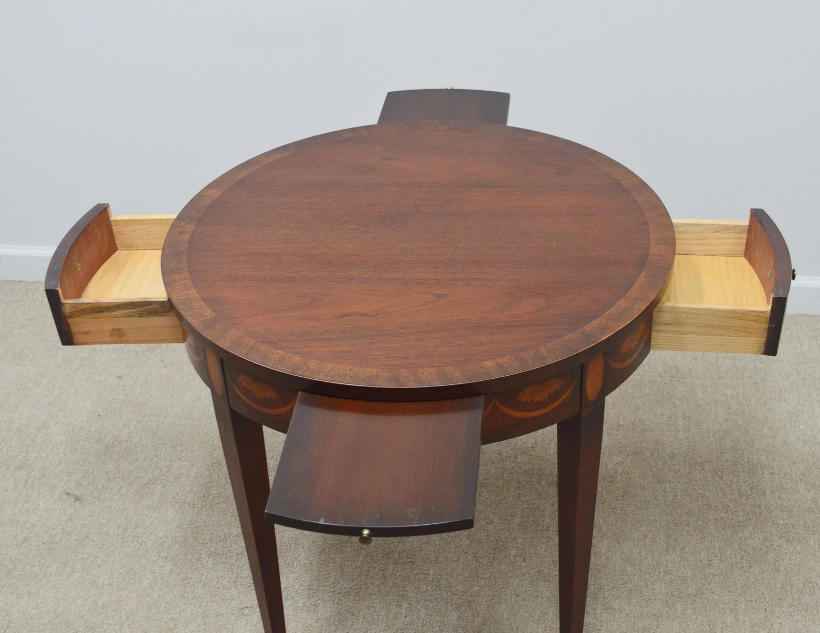 Baker Inlaid Accent Side Table - 9