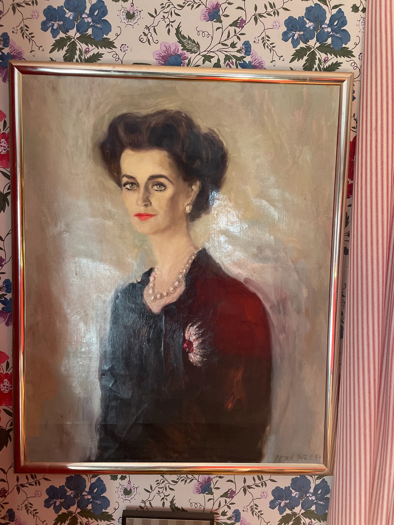 Portrait of Margaret, Duchess of Argyle by Peter Sheil 1984 - 5