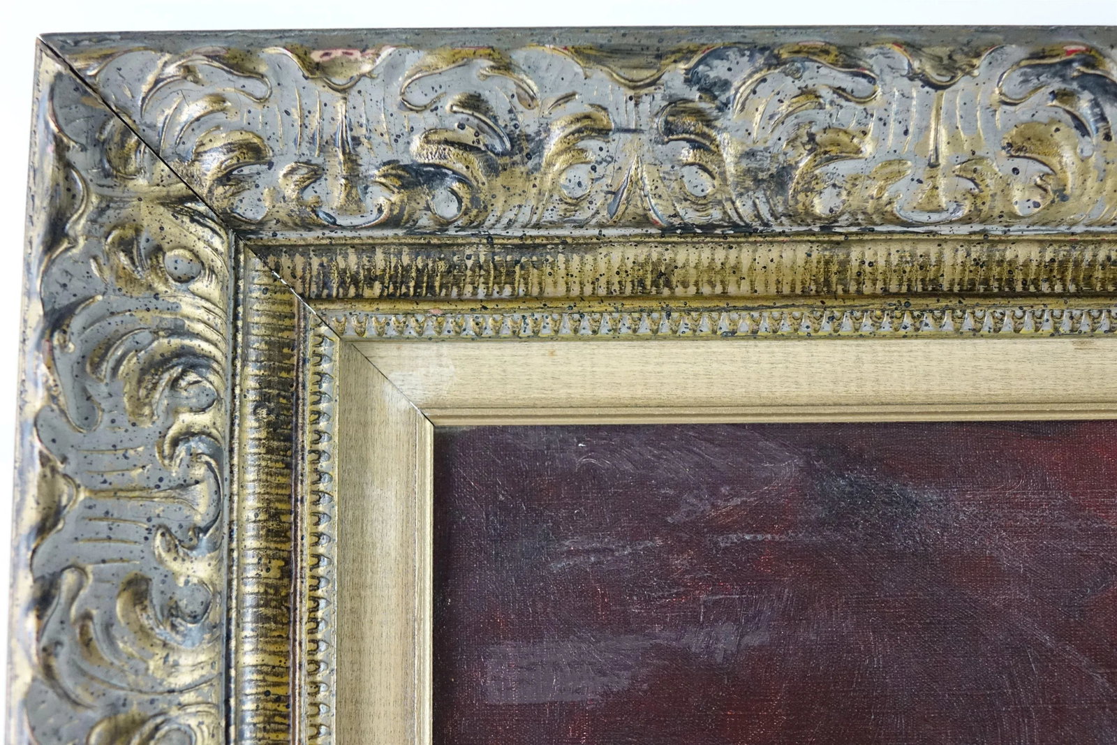 Antique Portrait Original Oil Painting on Canvas, Signed by Artist Alberto Cecconi - 5