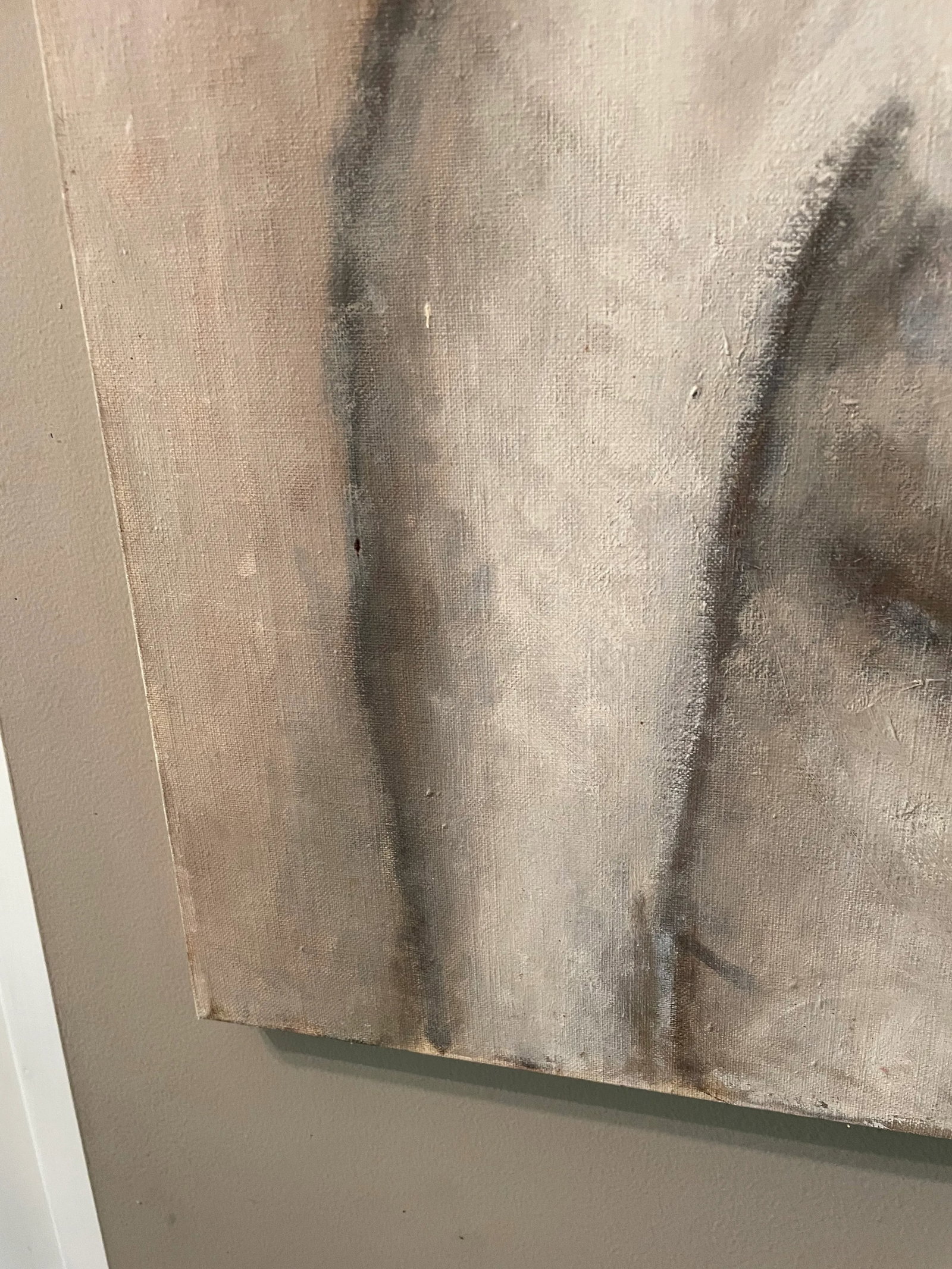 1970s Black and White Oil Painting of a Seated Nude Woman - 3