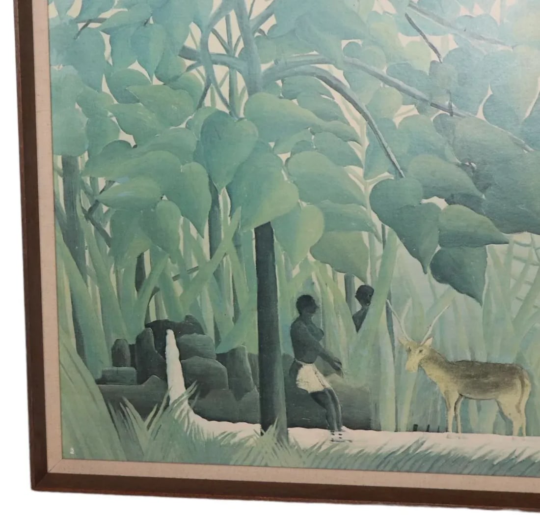Large Henri Rousseau Print of Jungle Landscape C. 1950/1960's - 4