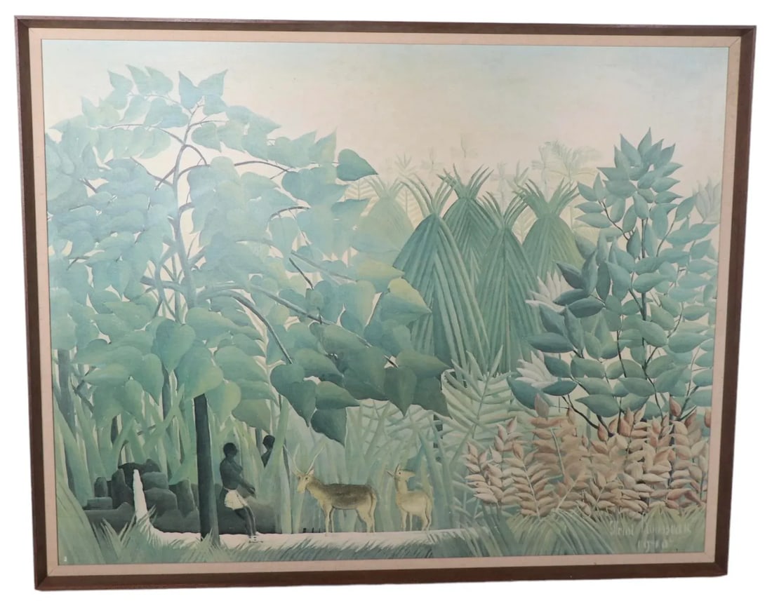 Large Henri Rousseau Print of Jungle Landscape C. 1950/1960's - 6