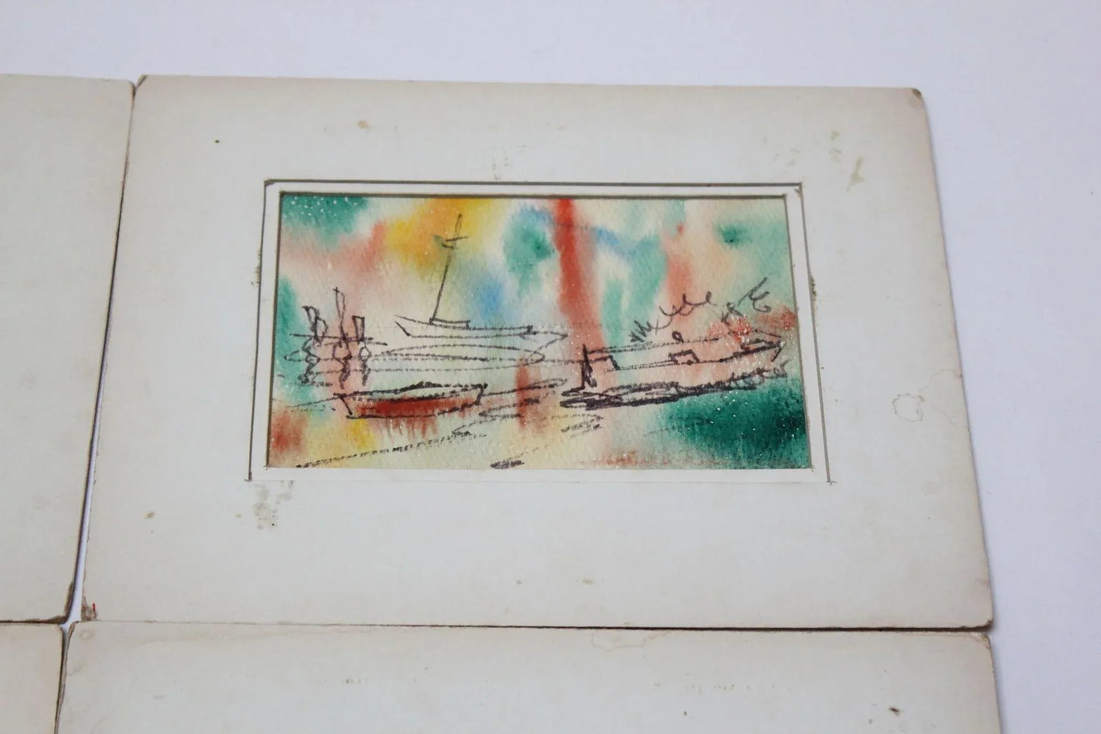 Collection of Boat Watercolors by Stanley C. Brodey - 5