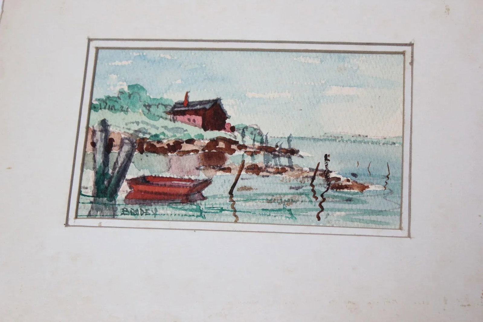 Collection of Boat Watercolors by Stanley C. Brodey - 6