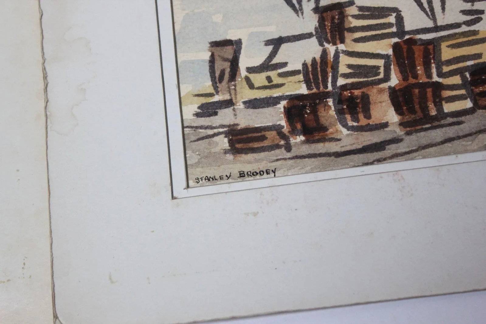 Collection of Boat Watercolors by Stanley C. Brodey - 9