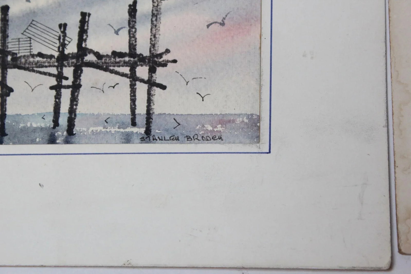Set of Four Plein-Air Seascape Watercolors by Stanley C. Brodey - 10