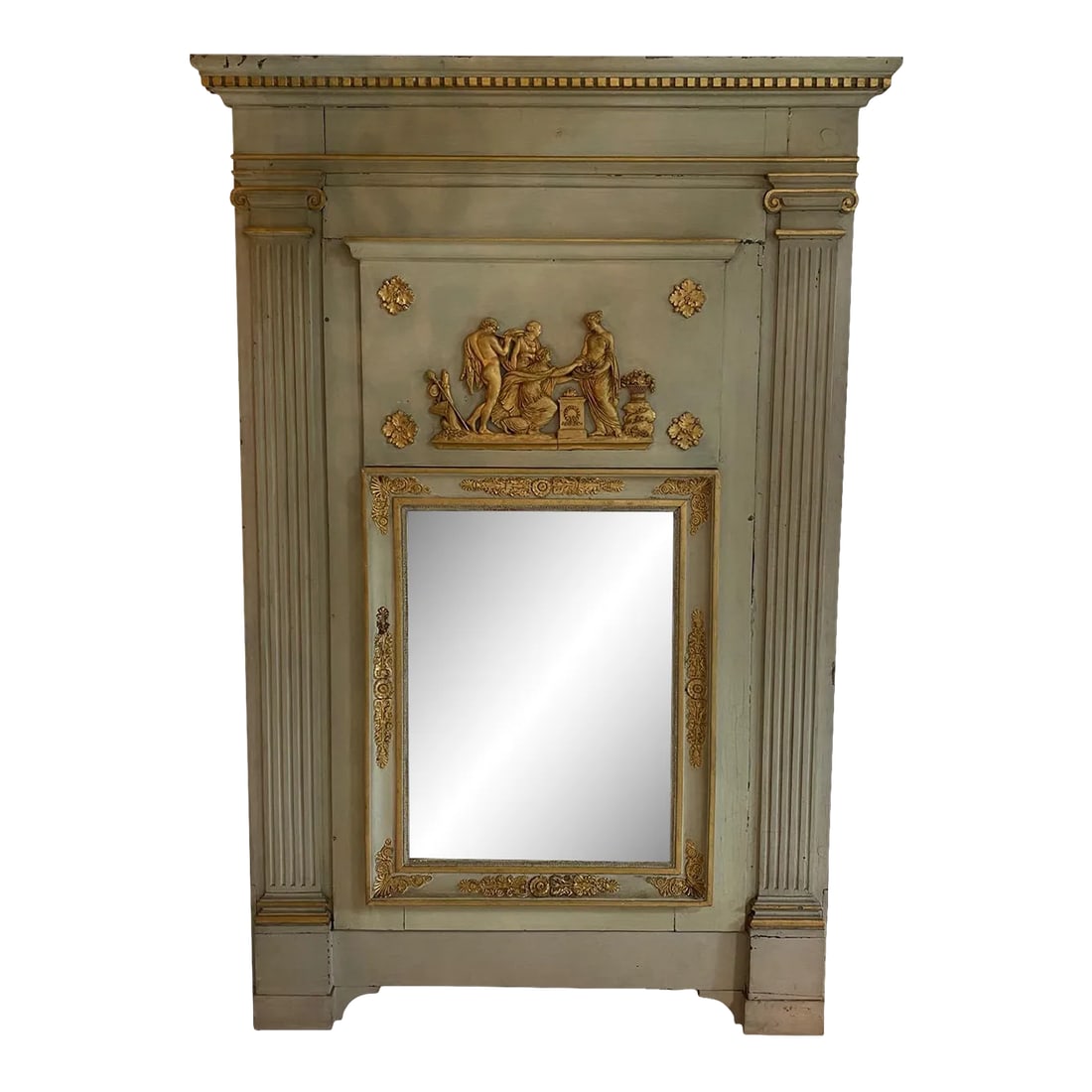 French Early 19th Century Louis Xvi Period Trumeau Mirror (1 of 13)