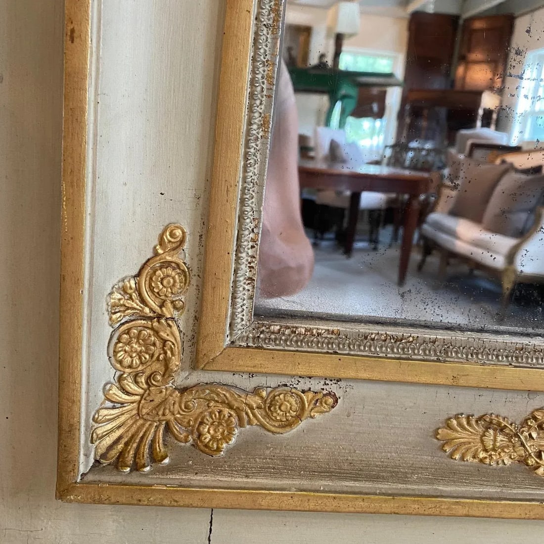 French Early 19th Century Louis Xvi Period Trumeau Mirror - 5